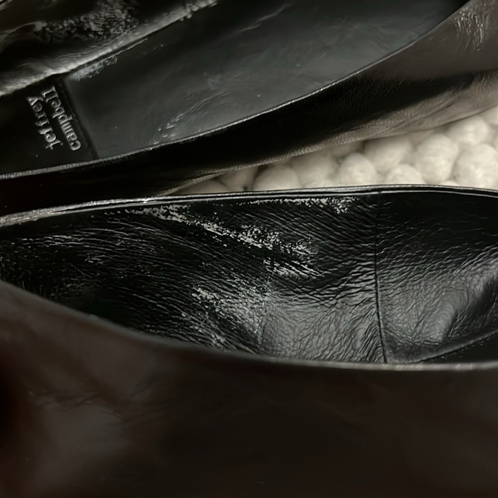 ‼️ FINAL SALE ‼️ Black Leather Square Toe Flats - Picture 12 of 15